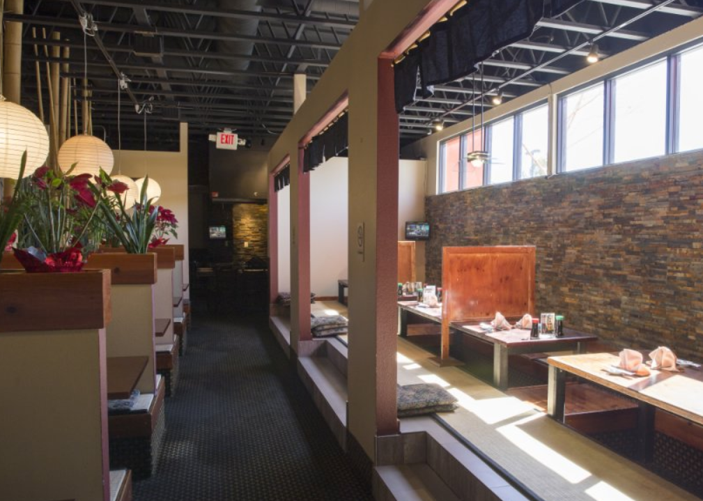 tables along the window at Osaka Bistro in Henderson, NV