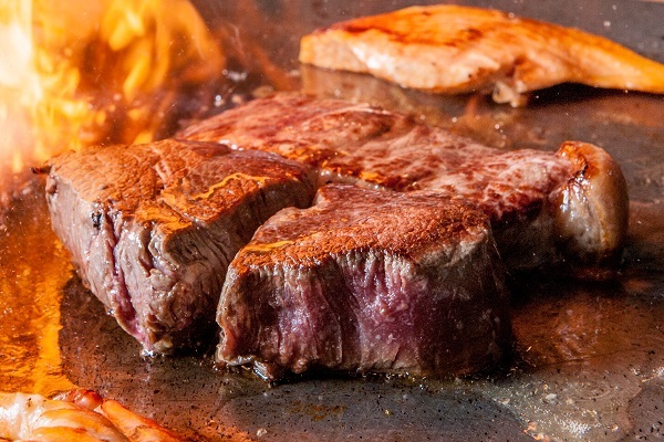 Osaka Las Vegas teppan grill sizzling steak