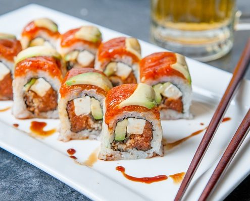 Homemade Recipe for Sushi: Double Shrimp Roll (Inside Out, 8 pieces) - An  Irresistible Delight