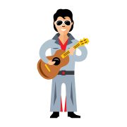 Cartoon Elvis Presley 