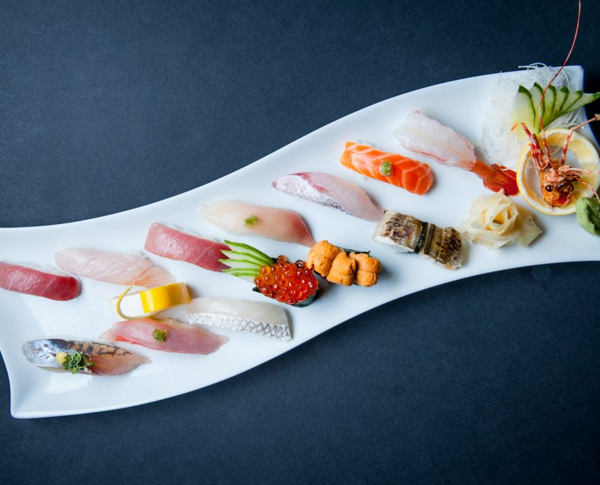 Osaka Japanese Bistro nigiri plate for sushi catering service