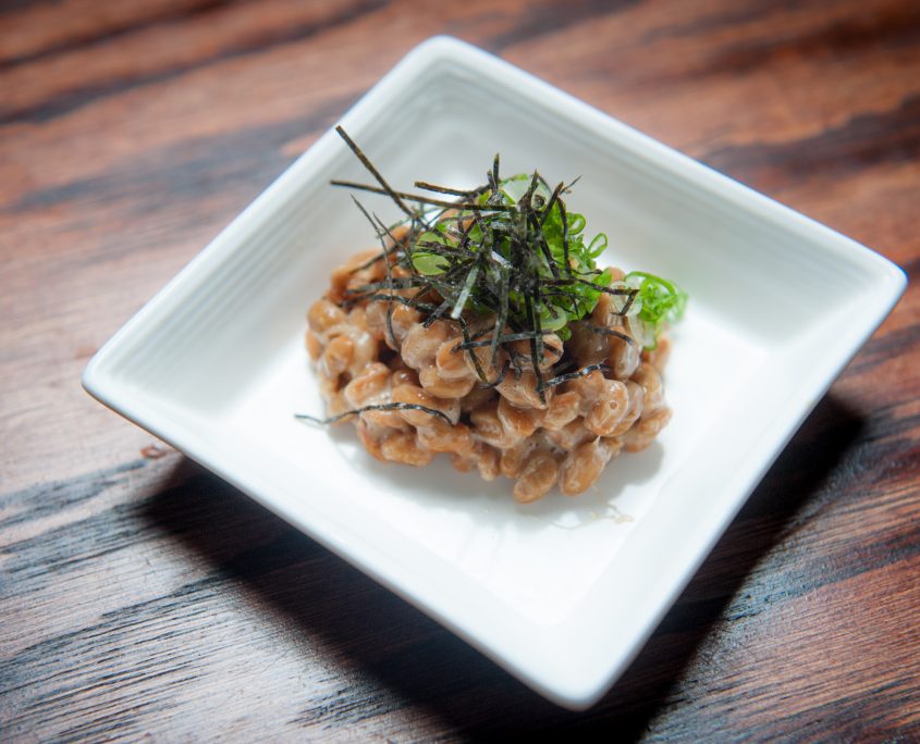 osaka bistro small dish of natto fermented bean dish