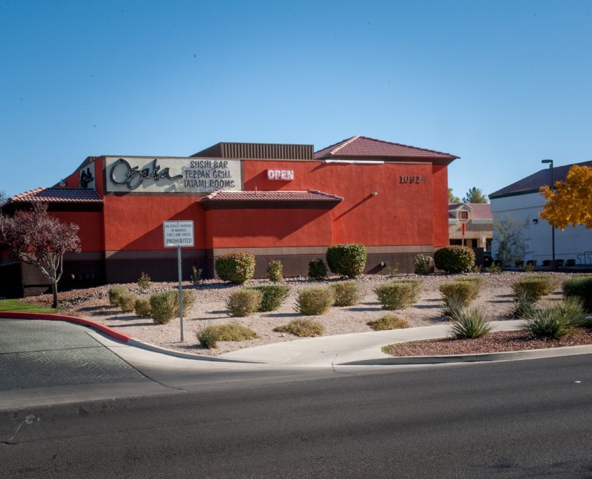 Street view of Osaka Japanese Bistro restaurant in Henderson, NV